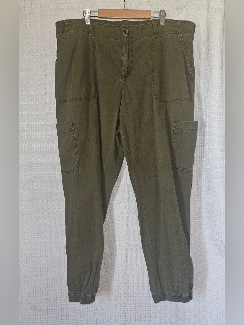Sonoma mid rise jogger Olive Green Cotton Blend Size 18